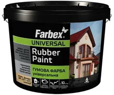 Dažai gumos pagrindu FARBEX RUBBER PAINT, pilka sp., 3,5kg