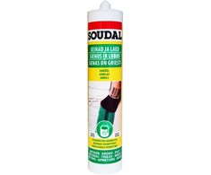 Dažomas akrilinis hermetikas SOUDAL, baltos sp., 280 ml