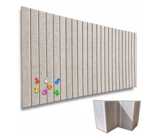 Deccart TABLICA FILCOWA LAMELE na plan lekcji 60x120cm filc Jasny BEŻ 03 + PINEZKI