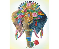 Diamond Dotz Deimantinė mozaika BOHEMIAN ELEPHANT 41x51 cm