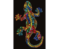 Diamond Dotz Deimantinė mozaika GEKKO PAUA su rėmeliu 41x27 cm
