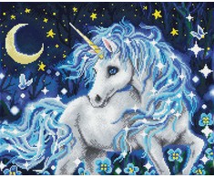 Diamond Dotz Deimantinė mozaika MOONLIGHT UNICORN 52x42 cm
