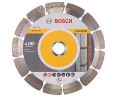 Deimantinis segmentinis pjovimo diskas BOSCH UNIVERSAL, 180 x 2,0 x 22,23 mm, betonui, mūrui
