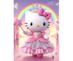 DEIMANTINIS SIUVINĖJIMAS HELLO KITTY DIAMOND PAINING DIAMOND MOSAIC 5D