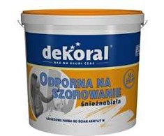 Dekoral Akrylit W, vandens emulsija | balta (sniezno-biala) 10 ltr,
