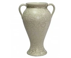 Dekoratyvi vaza D16.5cm H40cm keraminė/balta