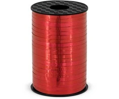 Party Deco Juostelė balionams raudona 5mm/225m blizganti