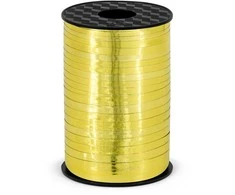 Party Deco Juostelė balionams rausvai auksinė 5mm/225m blizganti