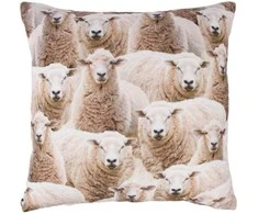 Fotelis Home4You Dekoratyvinė pagalvėlė HOLLY 45x45cm, avių raštas