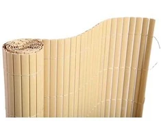Dekoratyvinė plastikinė tvorelė MZ8005 H100xL300cm dvipusė/geltona