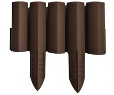 Dekoratyvinė tvorelė L27cm H15/25cm/8vnt. tamsiai rudas