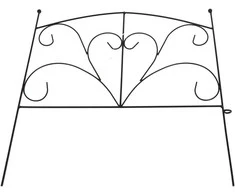 Dekoratyvinė tvorelė L41cm H41cm metalinis/juodas