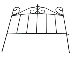 Dekoratyvinė tvorelė L45cm H45cm metalinis/juodas