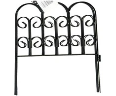 Dekoratyvinė tvorelė L50cm H41cm metalinis/juodas