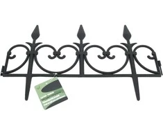 Dekoratyvinė tvorelė L51cm H30cm juoda/plastikinė