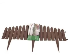 Dekoratyvinė tvorelė L57.5cm H32.5cm ruda/plastikinė