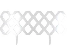 Dekoratyvinė tvorelė L59cm H31cm balta/plastikinė