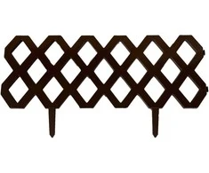 Dekoratyvinė tvorelė L59cm H31cm ruda/plastikinė