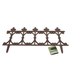 Dekoratyvinė tvorelė L63cm H33.5cm t.rudas/plastikinė