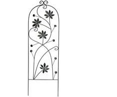 Dekoratyvinės grotelės vijokliniams augalams W38.5cm H118cm metalinės/juodos