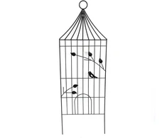 Dekoratyvinės grotelės vijokliniams augalams W38.5cm H118cm metalinės/juodos
