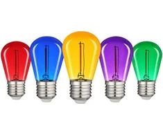 Dekoratyvinės LED lemputės AVIDE, E27, 0,6W, 220-240V, 50 lm 300°, 5 vnt