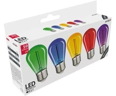 Dekoratyvinės LED lemputės AVIDE, E27, 0,6W, 220-240V, 50 lm 300°, 5 vnt