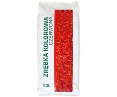 Dekoratyvinės medžio drožlės, raudonos, 50 l, medžio drožlės x 33 vnt., padėklas