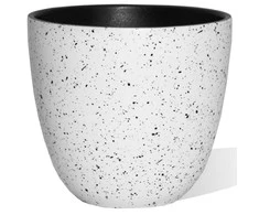 Dekoratyvinis gėlių vazonas Ø14.5cm H15cm keraminis/šviesių spalvų