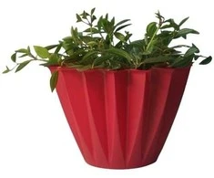 Dekoratyvinis gėlių vazonas Ø14cm H14cm raudonas