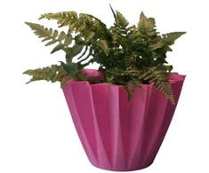 Dekoratyvinis gėlių vazonas Ø14cm H14cm rožinis