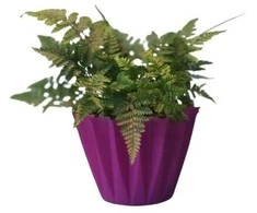 Dekoratyvinis gėlių vazonas Ø14cm H14cm violetinis