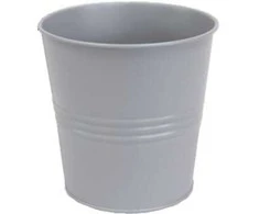 Dekoratyvinis gėlių vazonas Ø15cm H15cm metalinis