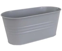 Dekoratyvinis gėlių vazonas 28x13x12cm metalinis