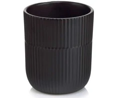 Dekoratyvinis gėlių vazonas Barcelona Ø13cm H15cm keraminis/juodas