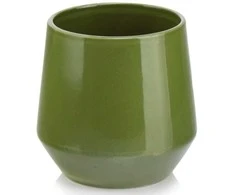 Dekoratyvinis gėlių vazonas Barcelona Ø15cm H15cm keraminis/žalias