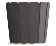 Dekoratyvinis gėlių vazonas Boardee Basic D28.5cm H25.6cm plast./antracito sp.