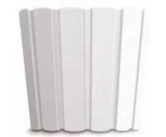 Dekoratyvinis gėlių vazonas Boardee Basic D28.5cm H25.6cm plastikinis/baltas