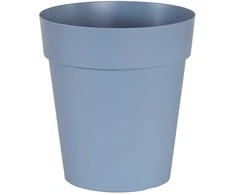 Dekoratyvinis gėlių vazonas Classic high Ø20.5cm H20.2cm plast./š.mėlynas