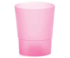 Dekoratyvinis gėlių vazonas Coubi Orchid D12.5cm H14.7cm plastikinis/rožinis