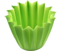 Dekoratyvinis gėlių vazonas D14cm H14cm šv.žalias