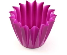 Dekoratyvinis gėlių vazonas D14cm H14cm violetinis