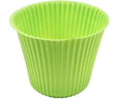 Dekoratyvinis gėlių vazonas D15.5cm/H11.9cm 367C/šv.žalias