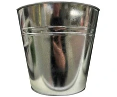 Dekoratyvinis gėlių vazonas D21cm H18cm cinkuotas