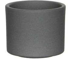 Dekoratyvinis gėlių vazonas Era Ø10.5cm H9cm keraminis/pilkas