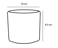 Dekoratyvinis gėlių vazonas Era Ø10cm H9cm keraminis/žalias