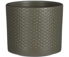 Dekoratyvinis gėlių vazonas Era Ø10cm H9cm keraminis/žalias