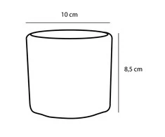 Dekoratyvinis gėlių vazonas Era Ø10cm H9cm keraminis/juodas