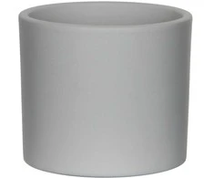 Dekoratyvinis gėlių vazonas Era Ø13.5cm H12.5cm keraminis/šviesiai pilkas