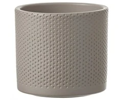 Dekoratyvinis gėlių vazonas Era Ø13.5cm H12.5cm keraminis/rudas
